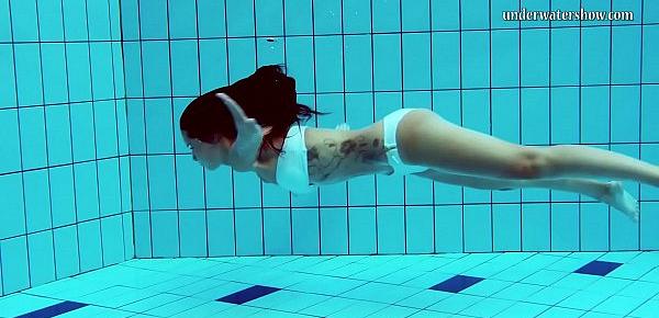  Super hot Hungarian teen underwater Nata Silva